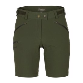 Pinewood Abisko Light Stretch Dame Shorts set i farven Moss Green