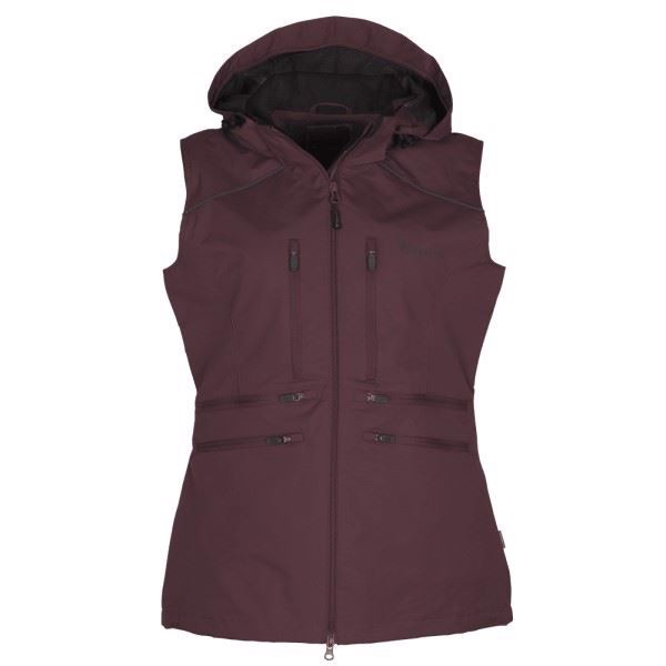 Pinewood Dog Sports Windblocker Vest, Dame, Earth Plum, XS