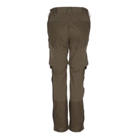Pinewood Finnveden Hybrid Zip-Off Bukser, Dame, set i farven Oliven bagfra