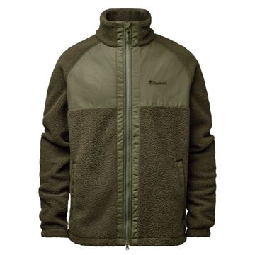 Pinewood Pile Fleece Jakke til Herre set i farven Moss Green