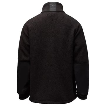 Pinewood Pile Fleece Jakke til Herre set i farven Sort bagfra