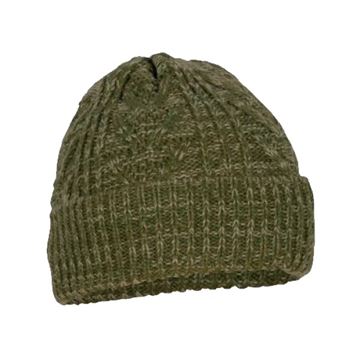 Pinewood Strikket Hue set i farven Green Melange