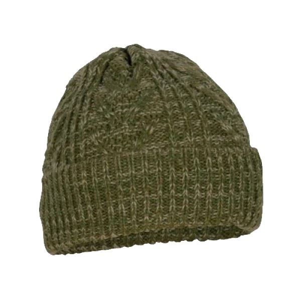 Pinewood Strikket Hue set i farven Green Melange