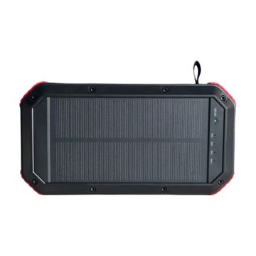 Powerbank med Solceller, Waterproof, 30.000 mAh