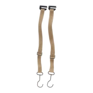 Rem m krog, khaki webbing, sæt m 2 stk