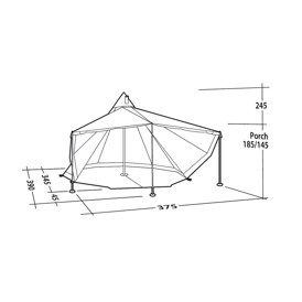 Robens Telt Chinook Ursa S, 6 personer, specifikationer