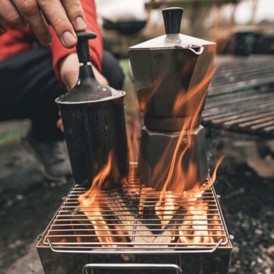 Robens Firewood Brænder Komfur set med kaffebrygger