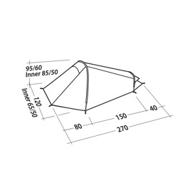 Robens Telt Arrow Head, 1 person, tunneltelt