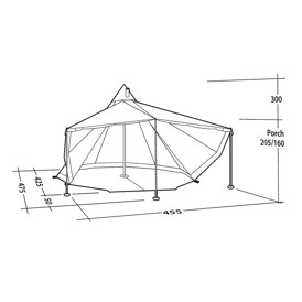 Robens Telt Chinook Ursa PRS, 8 Personer, specifikationer