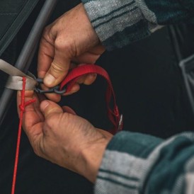 Robens Track Tarp set med strop detaljer tæt på