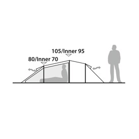 Robens Voyager 2EX Telt, 2 personer, specifikationer med mål