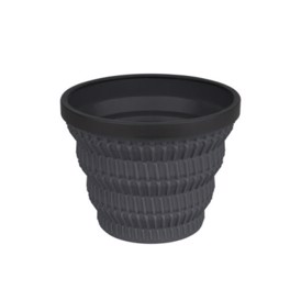 Foldbar kop X-Mug med Cool Grip i farven charcoal