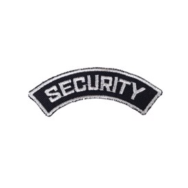 Sort/hvid Security mærke