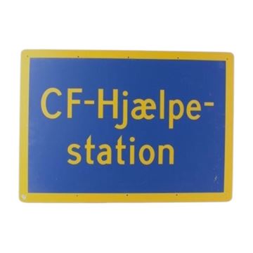 Skilt, DK CF hjælpestation