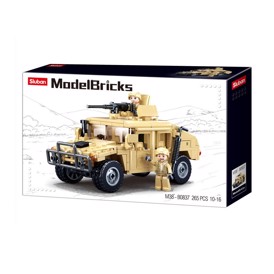 Legetøjs Hummer med soldater i desert camouflage
