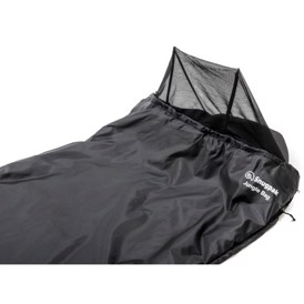 Snugpak Jungle bag sovepose i Sort med indbygget myggenet