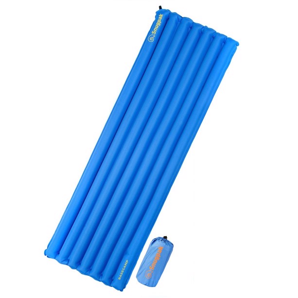 Luftmadras Snugpak i blå med fodpumpe
