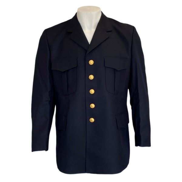 Søværnets Udgangs Uniforms Jakke Ekstra Længde M/69, Ubrugt