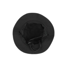Boonie hat i sort med indvendig lomme