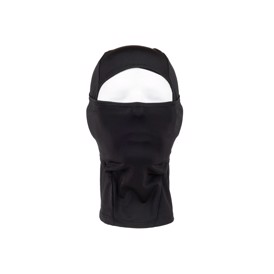 Sort ninja balaclava med ét hul