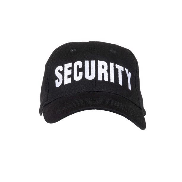 Security kasket i sort 