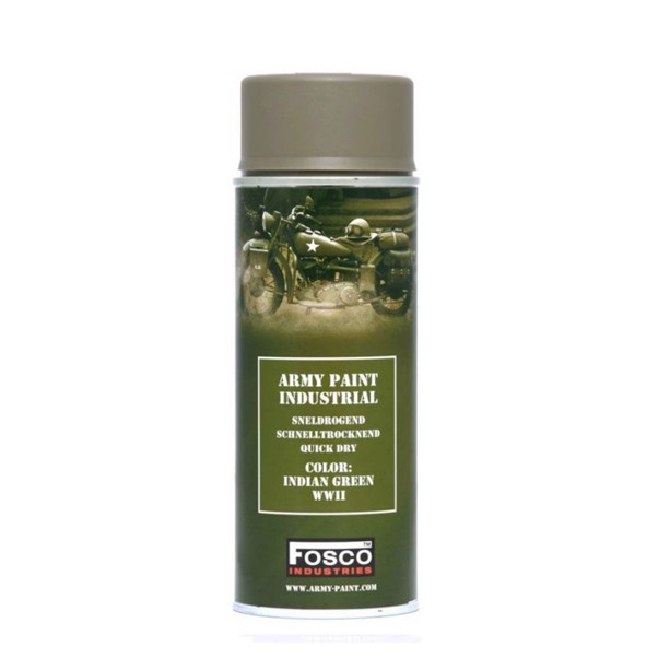 Spraymaling i farven indian grøn WWII