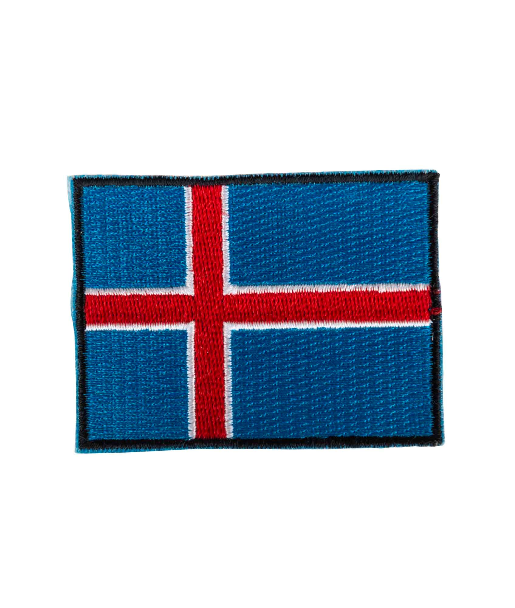 Islandsk flag stofmærke 417.dk
