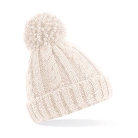 One size strikhue i råhvid til børn