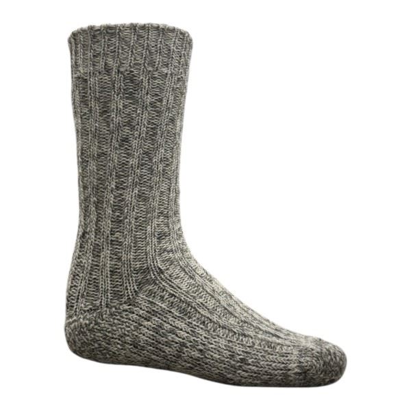 Strikkede Militærsokker, Dansk Forsvar, Grå, Ubrugt, Str. 37-39