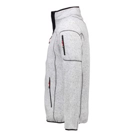 Herre cardigan i strik med indvendig fleece