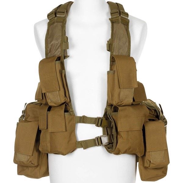 Tactical kampvest, Ensfarvet, Coyote Tan