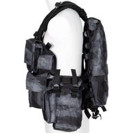 Tactical Kampvest set i farven HDT Camo Le fra siden