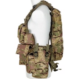 Tactical Kampvest set i farven Operation Camo fra siden