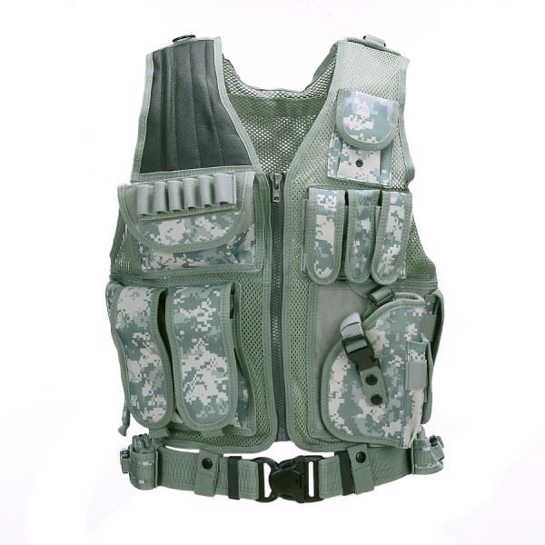 101 INC Tactical Predator Vest, Camouflage, ACU