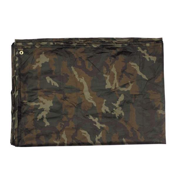 Presenning 2 x 3 m i Woodland camouflage