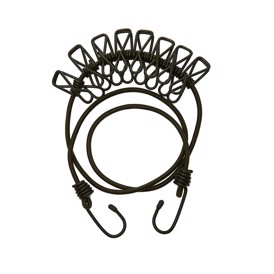 Tørresnor med kroge og 8 clips