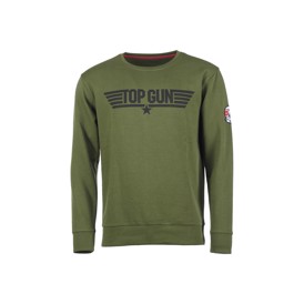Top Gun Sweatshirt i farven Oliven