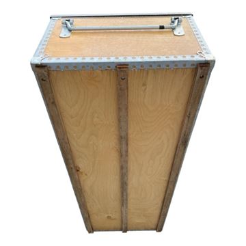 Trækasse med Bærehåndtag og Låsebeslag, L: 134 X B: 53,5 X H: 35 cm set fra bunden