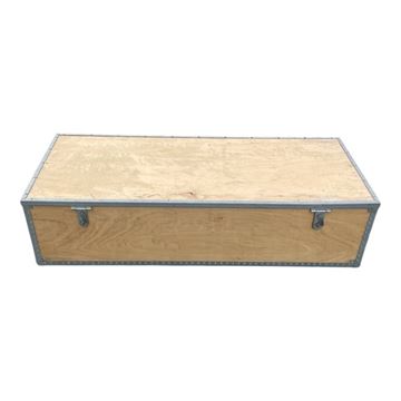 Trækasse med Bærehåndtag og Låsebeslag, L: 134 X B: 53,5 X H: 35 cm set forfra