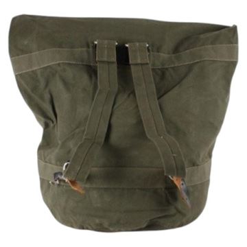 tysk militær Vadsæk med 2 skulderremme khaki set med detaljer