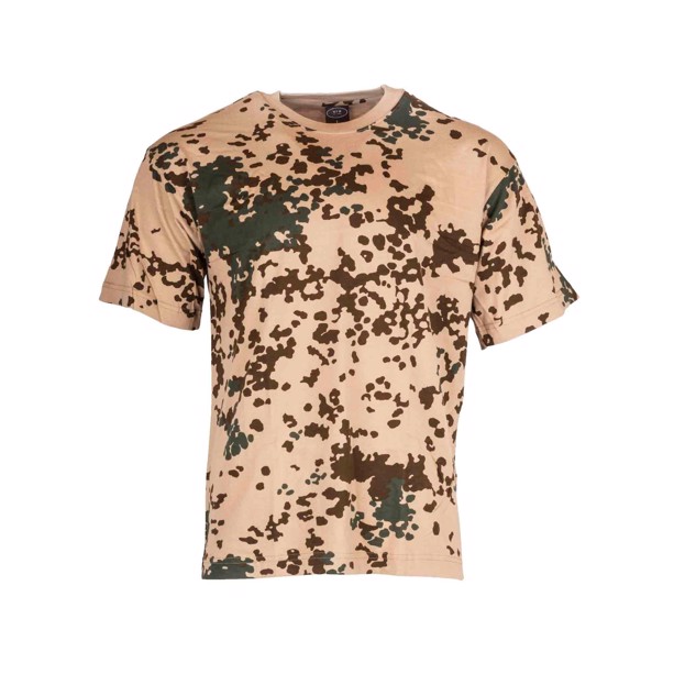 Blød t-shirt i tysk desert camouflage