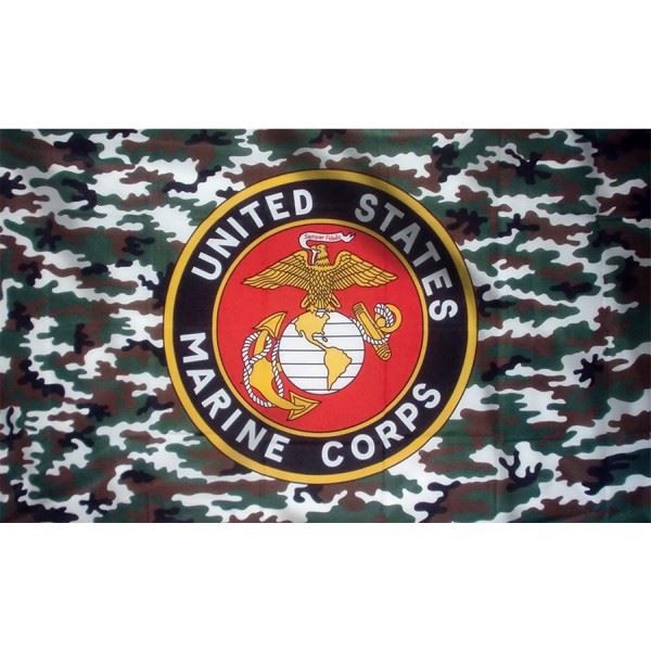 US Marine Corps camouflage flag