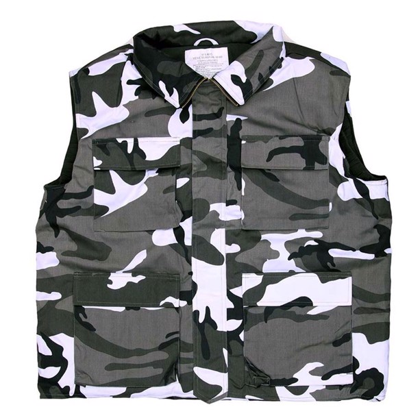 Vatteret vest i urban camouflage