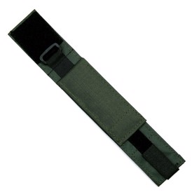 Olivenfarvet urrem i nylon med beskyttelsesklap