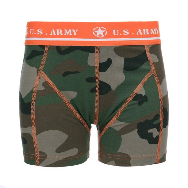 101 INC U.S Army Boksershorts i Woodland Camo til børn