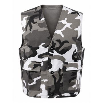 Vest med 2 Lommer, Urban Camouflage, Ubrugt