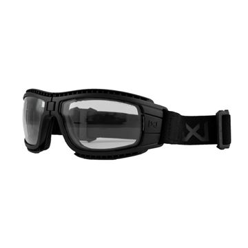 Wiley X Goggles, Grey/Clear Glas, Matte Black Frame set med klare glas