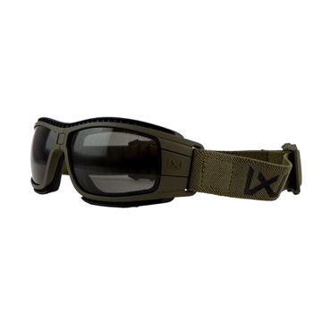 Wiley X Goggles, Grey/Clear Glas, OD Green Frame