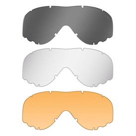 Wiley X Spear linser 3 forskellige linser; Clear, Smoke Grey og Light Rust