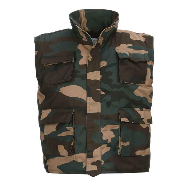 Camouflagevest til børn, Woodland, 12 år